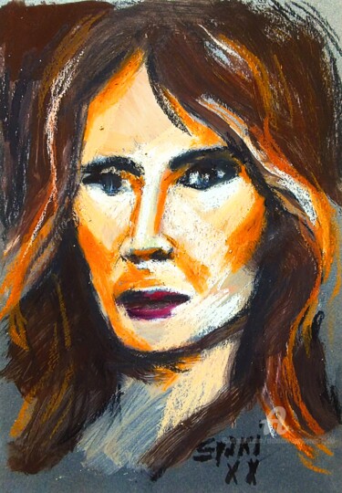 Painting titled ""Mel"" by Slobodan Spasojevic (Spaki), Original Artwork, Pastel