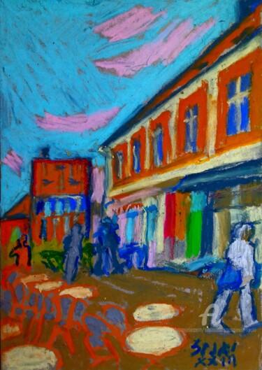 Peinture intitulée "Vers Venise" par Slobodan Spasojevic (Spaki), Œuvre d'art originale, Pastel
