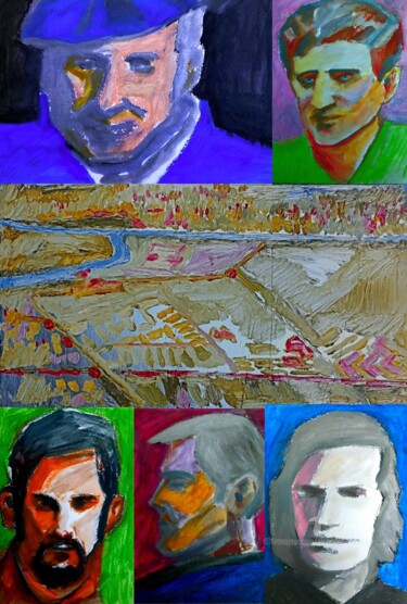 Malarstwo zatytułowany „Autentiques "Pavill…” autorstwa Slobodan Spasojevic (Spaki), Oryginalna praca, Pastel