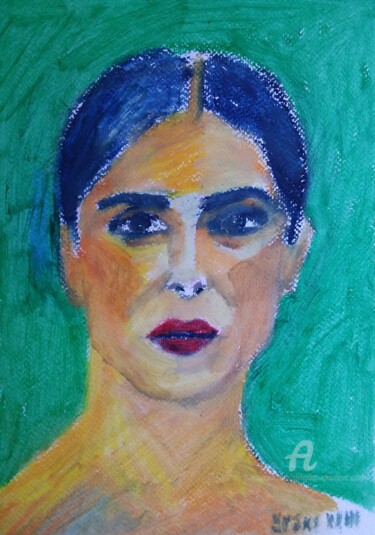 Painting titled "Mexic girl" by Slobodan Spasojevic (Spaki), Original Artwork, Pastel