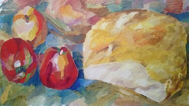 Peinture intitulée "Le  pain  et les po…" par Slobodan Spasojevic (Spaki), Œuvre d'art originale, Huile