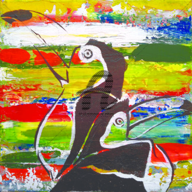 Peinture intitulée "toucan.jpg" par S'Lody, Œuvre d'art originale, Acrylique