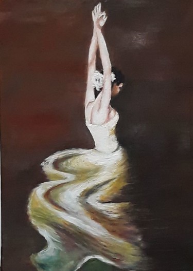 Painting titled ""Danse"" by Aleksandra Mizula, Original Artwork, Acrylic