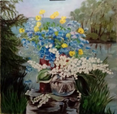 Painting titled ""Composition"" by Aleksandra Mizula, Original Artwork, Acrylic