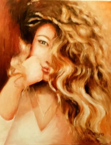 Painting titled ""Natalia"" by Aleksandra Mizula, Original Artwork, Acrylic