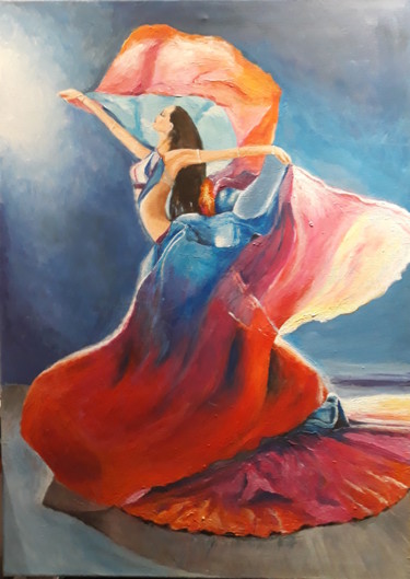 Schilderij getiteld ""Danseuse 2"" door Aleksandra Mizula, Origineel Kunstwerk, Acryl