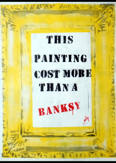 Painting titled "COST MORE THAN A BA…" by Sly Art, Original Artwork, Acrylic