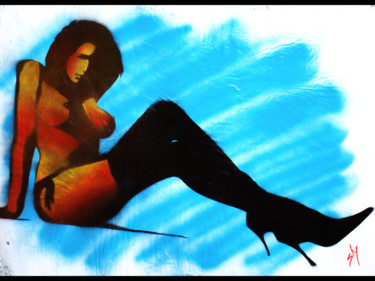 Pittura intitolato "Sly Girl 3" da Sly Art, Opera d'arte originale, Acrilico