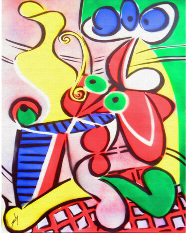 Peinture intitulée "Other people's pain…" par Sly Art, Œuvre d'art originale, Bombe aérosol