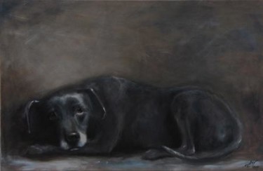 Painting titled "A Dog Called Misery" by Sm Violano, Original Artwork