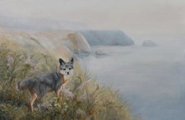 Painting titled "Island Fox" by Sm Violano, Original Artwork