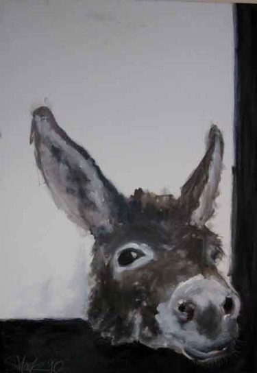 Pintura titulada "donkey" por Smack, Obra de arte original, Oleo
