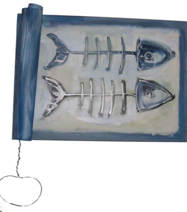 Pintura titulada "fish in a can" por Smack, Obra de arte original, Oleo