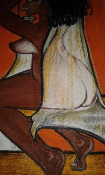 Картина под названием "Opium" - Smal, Подлинное произведение искусства, Пастель