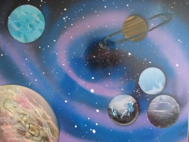 Pintura titulada ""GALAXY"" por Salzitsa Milanova, Obra de arte original