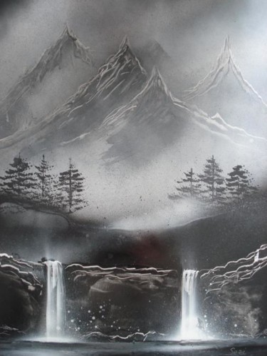 Pintura titulada ""WATERFALLS"" por Salzitsa Milanova, Obra de arte original