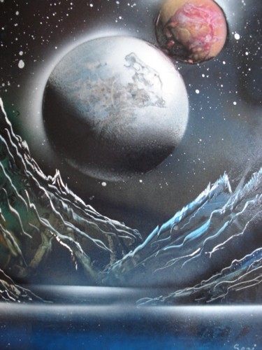 Painting titled ""LUNA"" by Salzitsa Milanova, Original Artwork