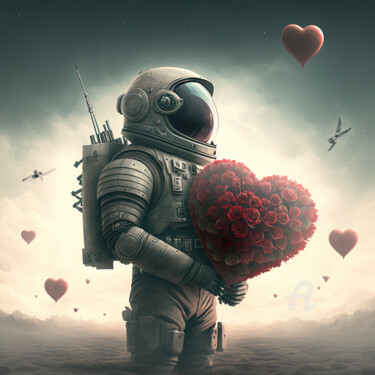 「Valentines Day Idea…」というタイトルのデジタルアーツ Sm Designによって, オリジナルのアートワーク, AI生成画像