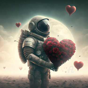 Digitale Kunst mit dem Titel "Valentines Day Idea…" von Sm Design, Original-Kunstwerk, KI-generiertes Bild