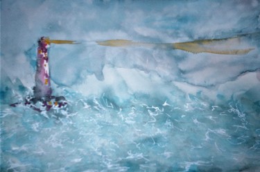 Peinture intitulée "Where are you?" par Benny Smet, Œuvre d'art originale, Aquarelle