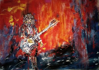 Painting titled "Hell ain't a bad pl…" by Benny Smet, Original Artwork, Pastel