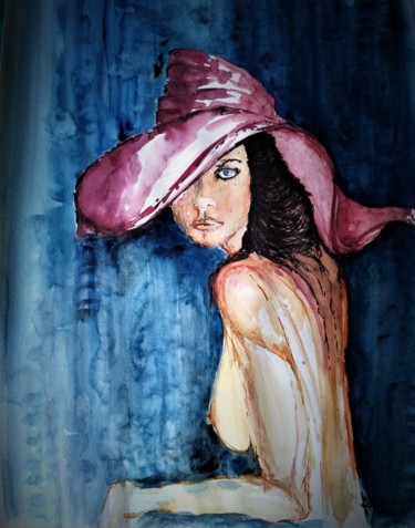 Pintura intitulada "Never can say goodb…" por Benny Smet, Obras de arte originais, Aquarela