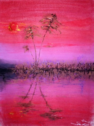 Painting titled "On through the nigh…" by Benny Smet, Original Artwork, Pastel