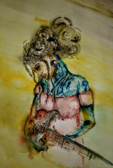 Картина под названием "What if a dream lik…" - Benny Smet, Подлинное произведение искусства, Акварель