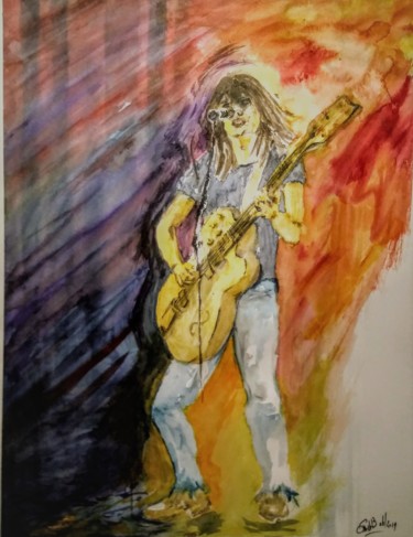 Painting titled "One of a kind...(Ma…" by Benny Smet, Original Artwork, Watercolor