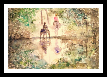 Peinture intitulée "Such a perfect day.…" par Benny Smet, Œuvre d'art originale, Aquarelle