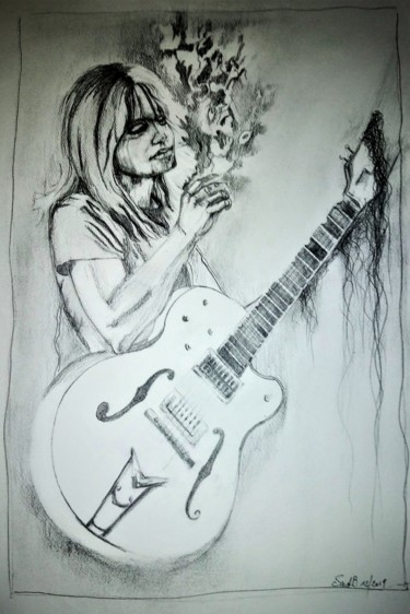 Drawing titled "The break..." by Benny Smet, Original Artwork, Graphite