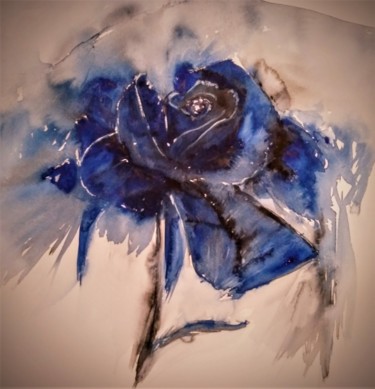 Malerei mit dem Titel "Royal" von Benny Smet, Original-Kunstwerk, Aquarell