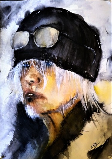 Painting titled "You can't remember…" by Benny Smet, Original Artwork, Watercolor