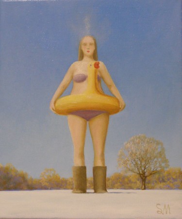 Peinture intitulée "Лето." par Sergey Mikheev, Œuvre d'art originale, Huile Monté sur Châssis en bois