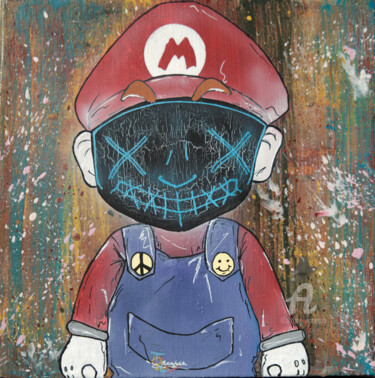 Ζωγραφική με τίτλο "Mario" από Smockingart, Αυθεντικά έργα τέχνης, Ακρυλικό