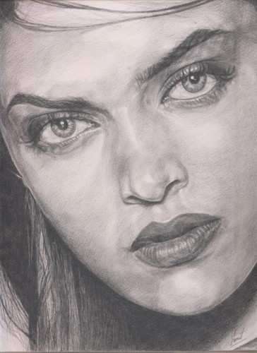 Dibujo titulada "deepika padukone" por Smriti Jaiswal, Obra de arte original, Otro