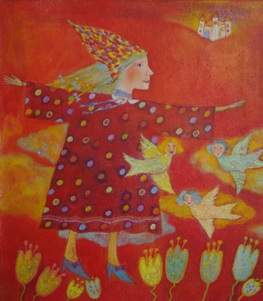 Peinture intitulée "Сон" par Victoria Smurova, Œuvre d'art originale, Huile