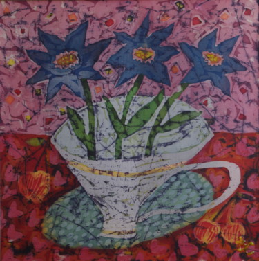 Peinture intitulée "цветы 2" par Victoria Smurova, Œuvre d'art originale, Pigments