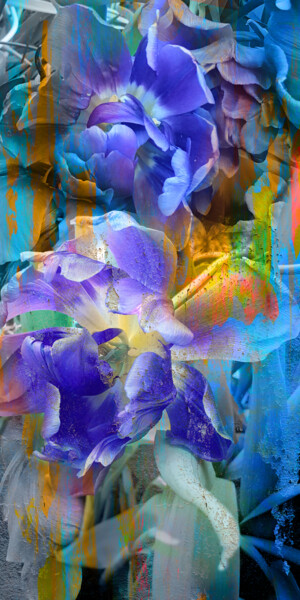Artes digitais intitulada "Аzure Spring 2 - ph…" por Elena Smurova, Obras de arte originais, Pintura digital
