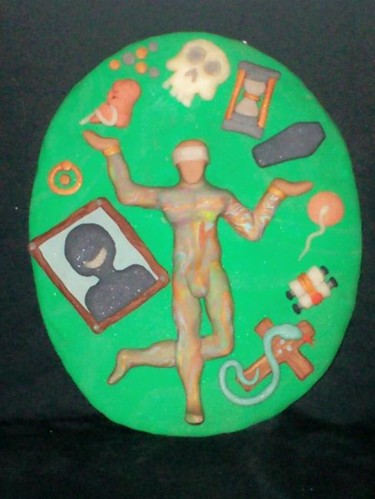 Painting titled "The Juggler" by Snakedaddy, Original Artwork