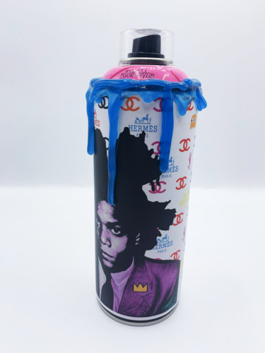 Sculpture titled "Basquiat" by Sneak, Original Artwork, Resin
