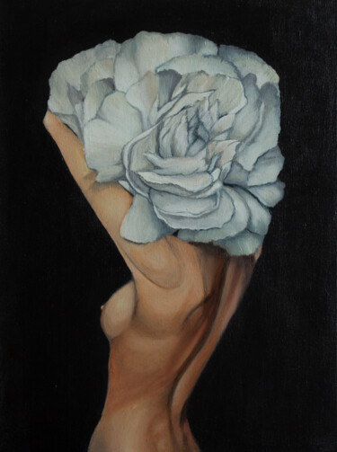 Peinture intitulée "Woman. Tribute to A…" par Sneja Malinovskaya, Œuvre d'art originale, Acrylique Monté sur Châssis en bois