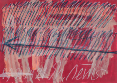 「The flaming red col…」というタイトルの絵画 Snezhana Denisによって, オリジナルのアートワーク, アクリル