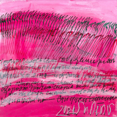 Картина под названием "Lovers' notes on pa…" - Snezhana Denis, Подлинное произведение искусства, Акрил