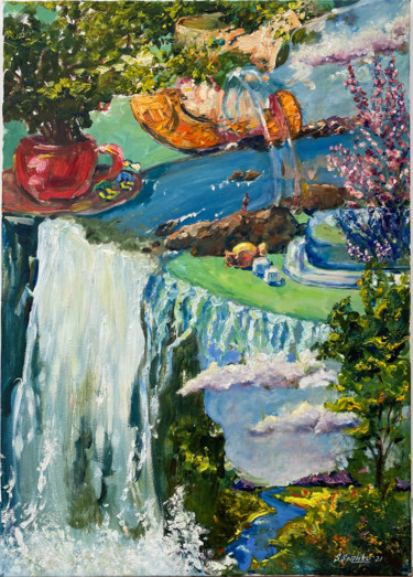 Malarstwo zatytułowany „Fairy world” autorstwa Svetlana Snezhko, Oryginalna praca, Olej