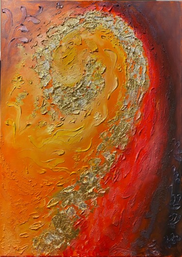 Malerei mit dem Titel "Comet" von Svetlana Snezhko, Original-Kunstwerk, Öl