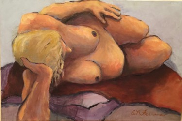 Painting titled ""Babs"" by Susan Nichols Ferrara, Original Artwork, Acrylic
