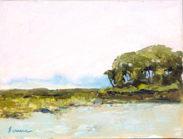 Painting titled "Hog Island" by Susan Nichols Ferrara, Original Artwork, Other