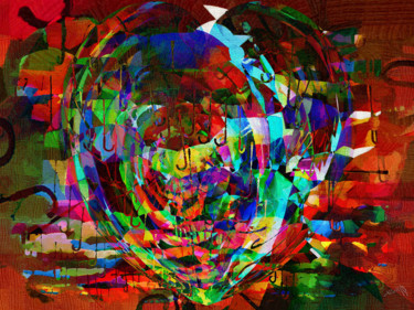 Arts numériques intitulée "Mon cœur explose de…" par Sniegourotchka, Œuvre d'art originale, Travail numérique 2D