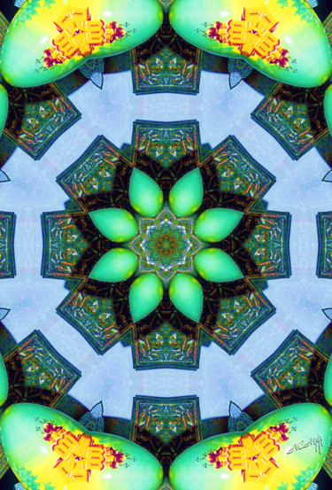 Digitale Kunst getiteld "Mandala 2" door Sniegourotchka, Origineel Kunstwerk, 2D Digital Work